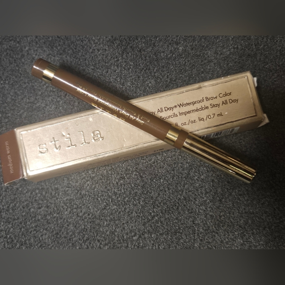 Stila Stay All Day Waterproof Brow Color Medium 0.02 oz New in Box